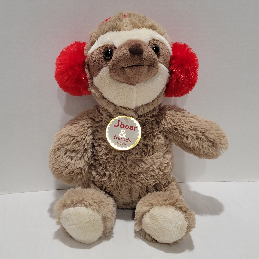Dan Dee J Bear and friends Winslow 2019 plush toy with ear muffs exclusive Joann